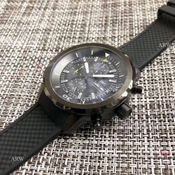 IWC Aquatimer Replica Watch All Black Chronograph Dial IWC Aquatimer Replica Watch All Black Chronograph Dial