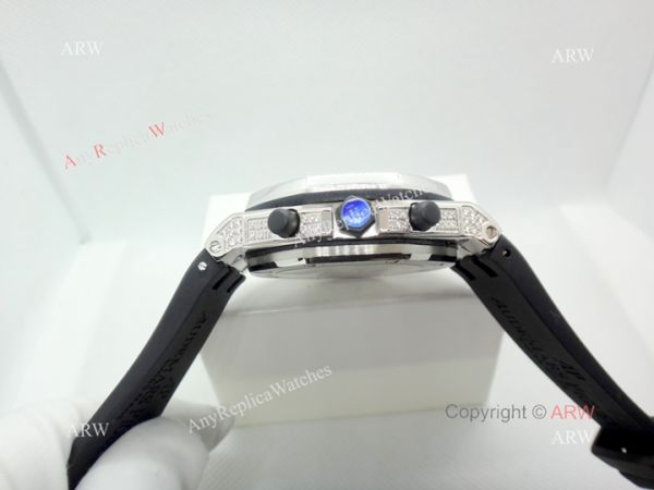 Best Copy Audemars Piguet Royal Oak Offshore Watch Full Diamond Gray Dial Best Copy Audemars Piguet Royal Oak Offshore Watch Full Diamond Gray Dial