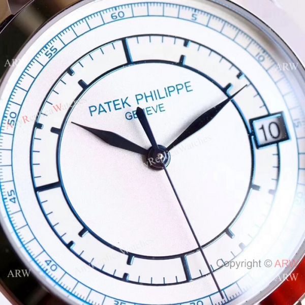 Swiss Copy Patek Philippe Calatrava 5296 Watches SS White Dial Swiss Copy Patek Philippe Calatrava 5296 Watches SS White Dial