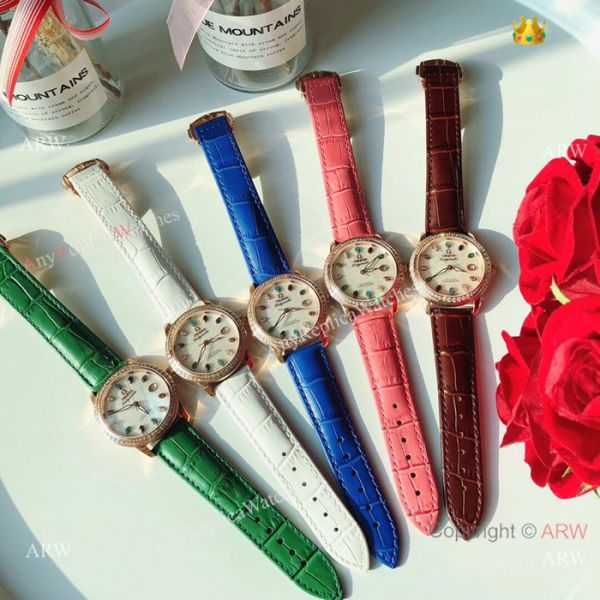 Omega ladymatic Diamond Watches New Replica Omega Watch White Face Rose Gold Omega ladymatic Diamond Watches New Replica Omega Watch White Face Rose Gold