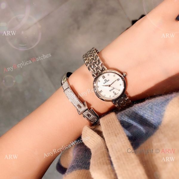 Replica Omega De Ville Dewdrop ladies Watch Stainless Steel Replica Omega De Ville Dewdrop ladies Watch Stainless Steel