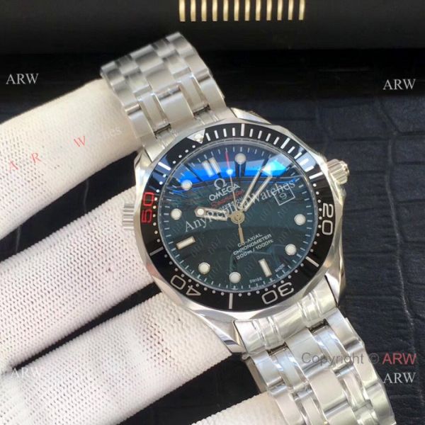 Omega Seamaster James Bond Omega Clone Watch Blue rubber Band Omega Seamaster James Bond Omega Clone Watch Blue rubber Band
