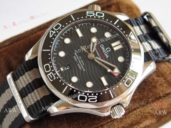 (OM)Swiss Omega Seamaster Diver 300m Nylon Band watch Omega 8800 Movement (OM)Swiss Omega Seamaster Diver 300m Nylon Band watch Omega 8800 Movement