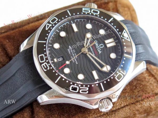 (OM)Swiss Omega Seamaster Diver 300m Omega 8800 Movement watch Black Dial Black Rubber Strap (OM)Swiss Omega Seamaster Diver 300m Omega 8800 Movement watch Black Dial Black Rubber Strap
