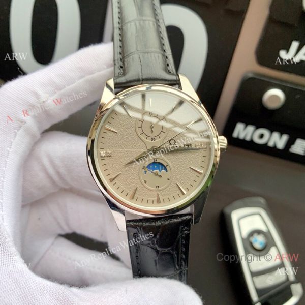 High Quality Omega Moon phase 43mm watch Gray Dial Fully Automatic Movement High Quality Omega Moon phase 43mm watch Gray Dial Fully Automatic Movement