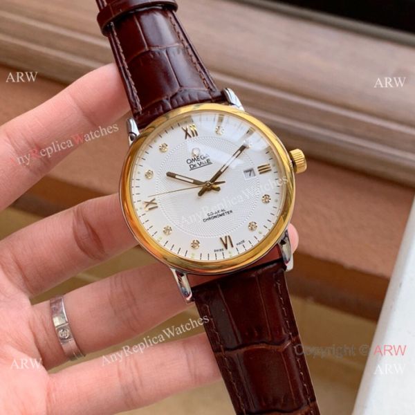 New Style Omega DeVille Automatic Watches Two Tone White Face New Style Omega DeVille Automatic Watches Two Tone White Face