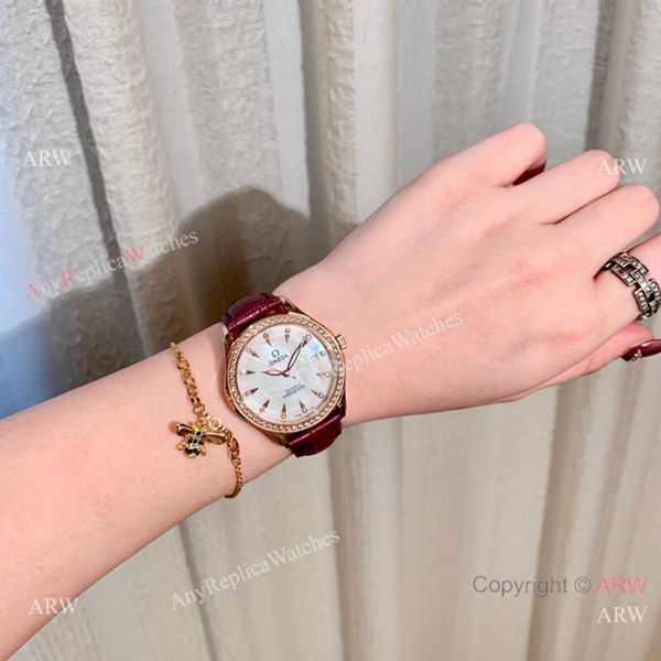Omega DeVille Co-Axial Cscapement 34mm Watches Rose Gold Case Omega DeVille Co-Axial Cscapement 34mm Watches Rose Gold Case