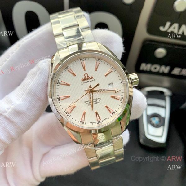 Copy Omega Seamaster Aqua Terra Swiss Citizen 8215 Watches 2-Tone Black Dial Copy Omega Seamaster Aqua Terra Swiss Citizen 8215 Watches 2-Tone Black Dial