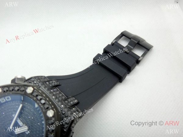 AAA Replica Audemars Piguet Iced Out Watch / Royal Oak Offshore Diver All Black AAA Replica Audemars Piguet Iced Out Watch / Royal Oak Offshore Diver All Black