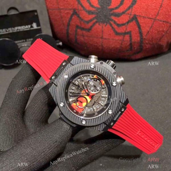 Hublot Geneve Big Bang Chronograph Watches Yellow Gummy Band Hublot Geneve Big Bang Chronograph Watches Yellow Gummy Band
