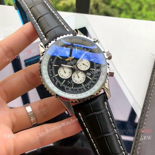 Copy Breitling Navitimer Chronometre Japanese Watch SS Brown Dial Copy Breitling Navitimer Chronometre Japanese Watch SS Brown Dial