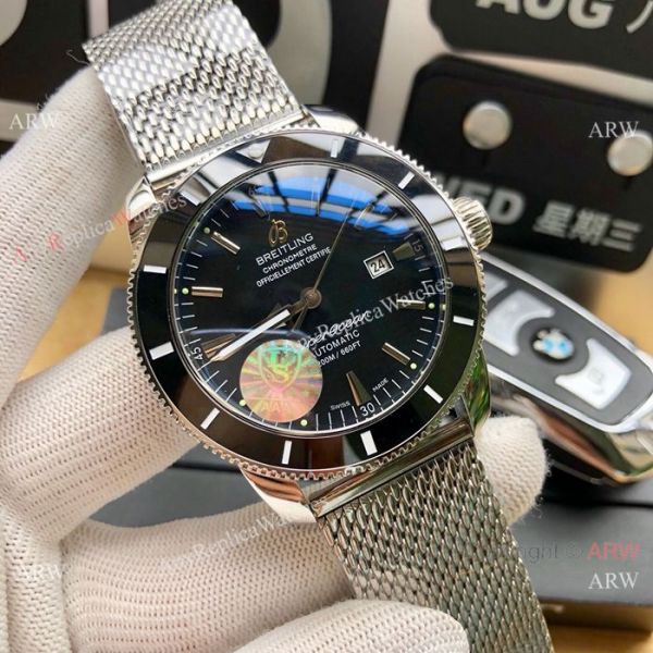 New replica Breitling Superocean Heritage Automatic Watches Blue Bezel White Dial 42mm New replica Breitling Superocean Heritage Automatic Watches Blue Bezel White Dial 42mm