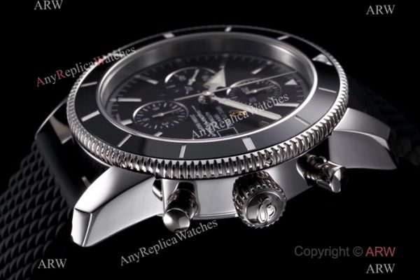 Swiss Copy Breitling Superocean Heritage Asia 7750 Watch SS Black Face Swiss Copy Breitling Superocean Heritage Asia 7750 Watch SS Black Face