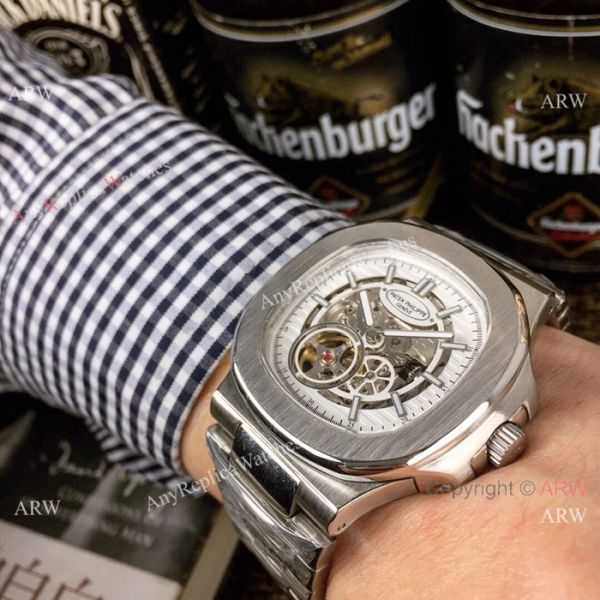 New Patek Philippe Nautilus Ss Silver dial Watch Patek Philippe Skeleton Replica New Patek Philippe Nautilus Ss Silver dial Watch Patek Philippe Skeleton Replica