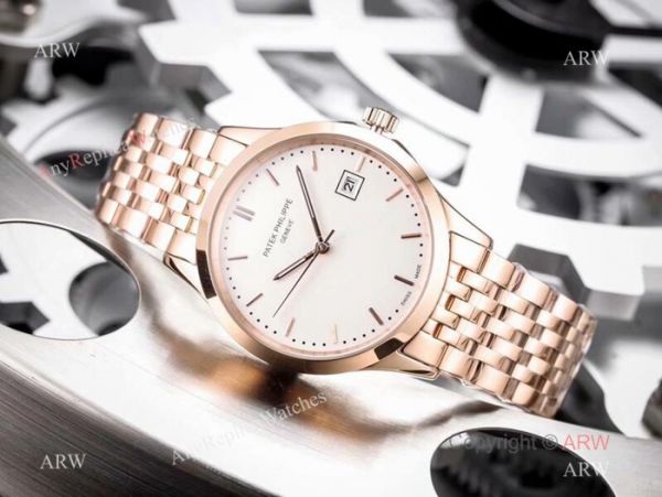 Fake Patek Philippe Calatrava White Dial Stainless Steel Watches 42mm Fake Patek Philippe Calatrava White Dial Stainless Steel Watches 42mm