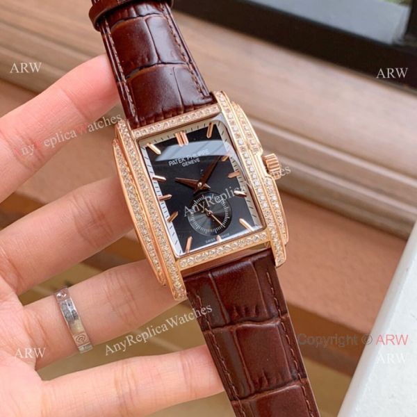 Knockoff Patek Philippe Gondolo Diamond Watches SS Blue Dial Knockoff Patek Philippe Gondolo Diamond Watches SS Blue Dial
