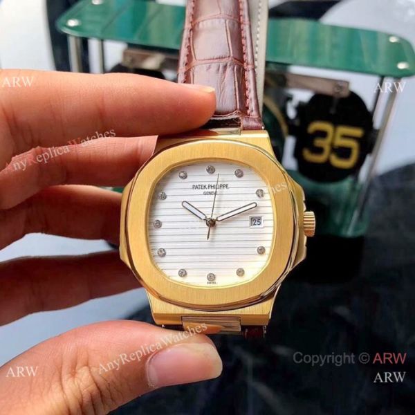 Fake Patek Philippe Nautilus 42mm Men Watches SS Diamond Marker Fake Patek Philippe Nautilus 42mm Men Watches SS Diamond Marker
