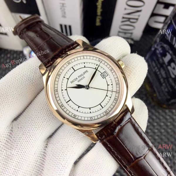 AAA Replica Patek Philippe Calatrava Watches Gold Case White Dial AAA Replica Patek Philippe Calatrava Watches Gold Case White Dial