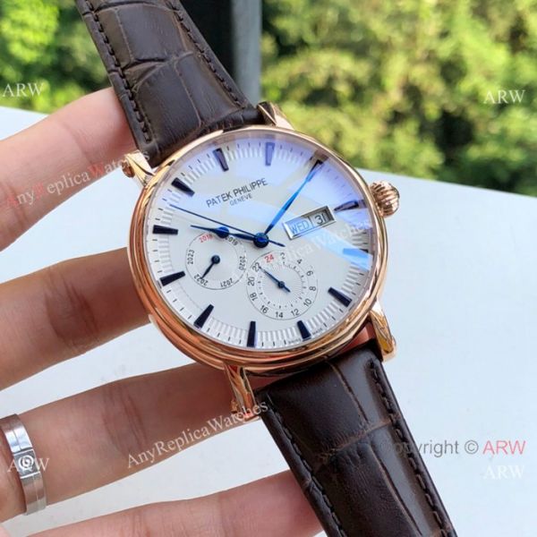 Copy Patek Philippe Geneve Day-date 43mm Watch SS White Dial Copy Patek Philippe Geneve Day-date 43mm Watch SS White Dial