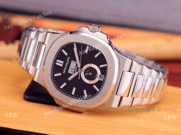 Fake Patek Philippe Nautilus Annual Calendar Man Watch Stainless Steel Blue Face Fake Patek Philippe Nautilus Annual Calendar Man Watch Stainless Steel Blue Face