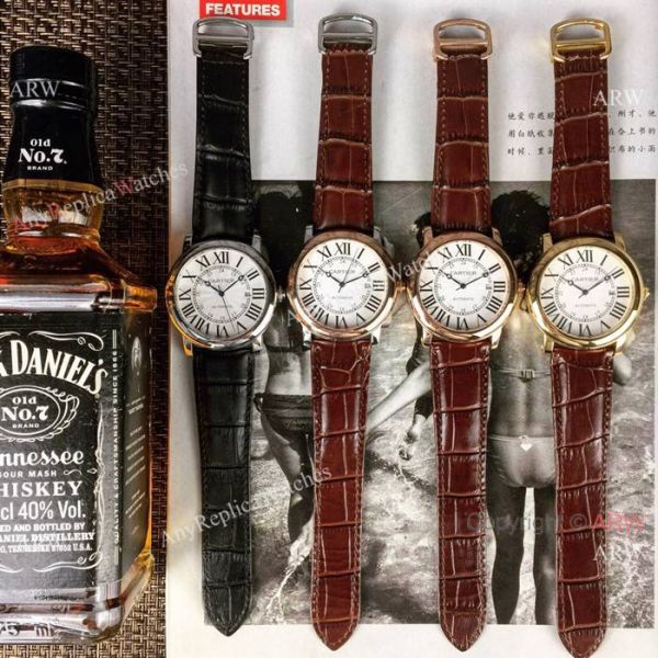 New Replica Cartier Ronde Solo Watches Rose Gold Automatic Movement New Replica Cartier Ronde Solo Watches Rose Gold Automatic Movement