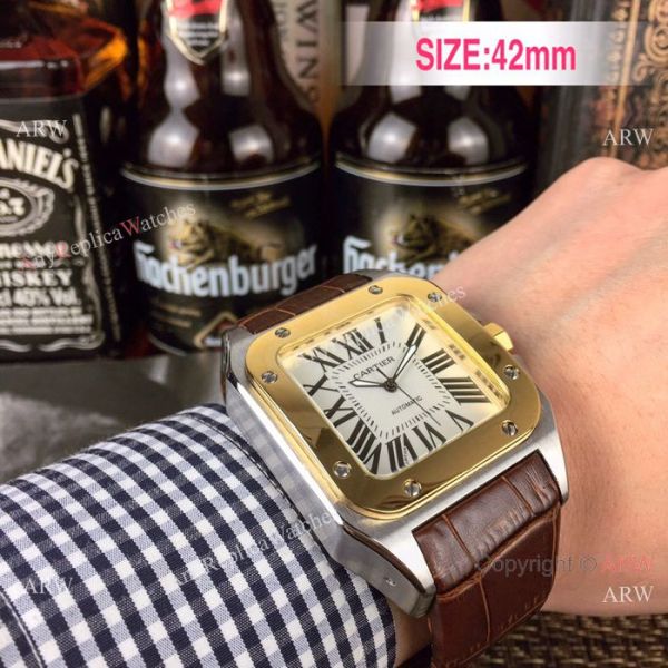 Cartier Santos 100th Anniversary Rose Gold Replica watch for Sale Cartier Santos 100th Anniversary Rose Gold Replica watch for Sale
