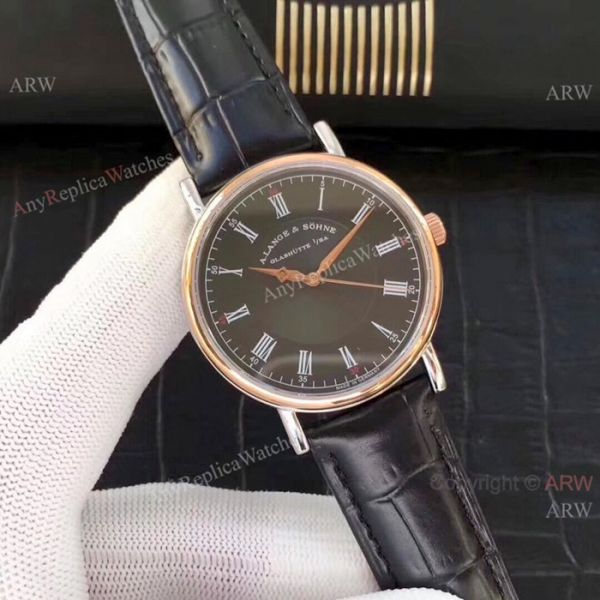 Copy A.Lange Sohne Black Dial Men Watches Swiss Quality Copy A.Lange Sohne Black Dial Men Watches Swiss Quality
