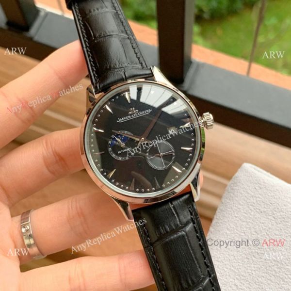 Fake Jaeger-leCoultre Moonphase Rose Gold White Dial Watch Fake Jaeger-leCoultre Moonphase Rose Gold White Dial Watch