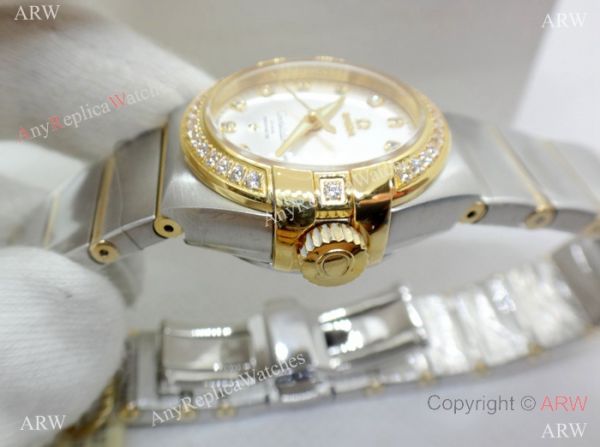 Swiss Copy Omega Constellation Women watch 2-Tone Silver Dial Swiss Copy Omega Constellation Women watch 2-Tone Silver Dial