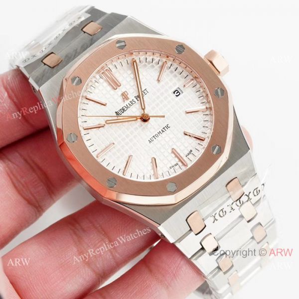 Swiss 3120 Audemars Piguet Replica Watch Two Tone Rose Gold 41mm Swiss 3120 Audemars Piguet Replica Watch Two Tone Rose Gold 41mm