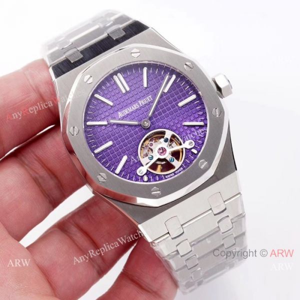 Swiss Replica Audemars Piguet Royal Oak Tourbillon SS Blue Dial watch 2924 Movement Swiss Replica Audemars Piguet Royal Oak Tourbillon SS Blue Dial watch 2924 Movement