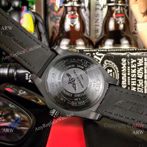 AAA Replica Breitling Avenger II GMT Diamond Bezel All Black Wrist AAA Replica Breitling Avenger II GMT Diamond Bezel All Black Wrist