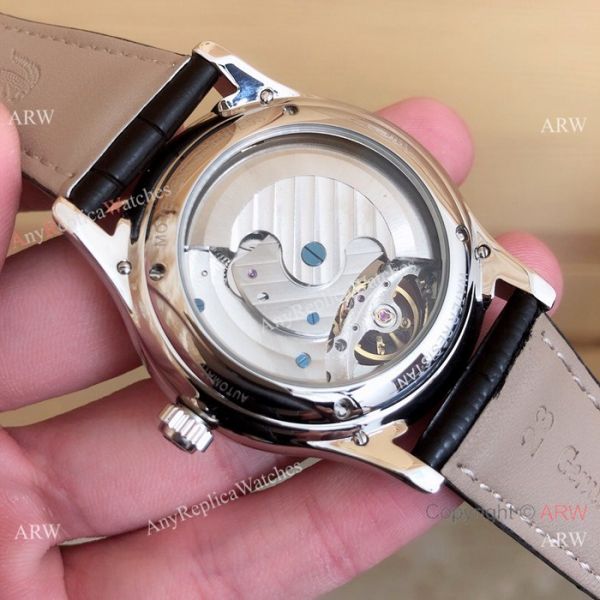 Fake Jaeger LeCoultre Master Tourbillon Moonphase Watch Black Leather Band Fake Jaeger LeCoultre Master Tourbillon Moonphase Watch Black Leather Band