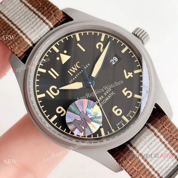 (M+) Swiss IWC Mark XVIII Replica Watch Titanium Nylon Strap (M+) Swiss IWC Mark XVIII Replica Watch Titanium Nylon Strap