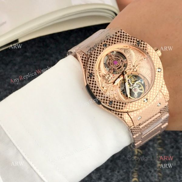 High Quality Hublot Classic Fusion Tourbillon Men Watch Rose Gold High Quality Hublot Classic Fusion Tourbillon Men Watch Rose Gold