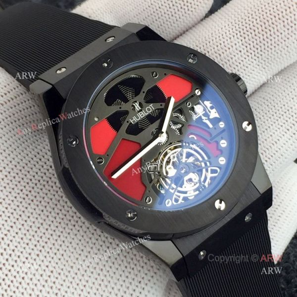Replica Hublot Classic Fusion Squelette Tourbillon All Black Watches Replica Hublot Classic Fusion Squelette Tourbillon All Black Watches