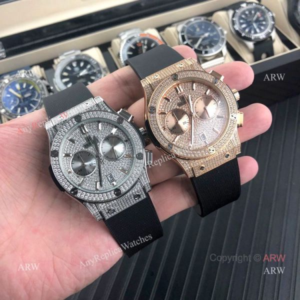 Classic Fusion Hublot Knock off Watch Rose Gold Iced Out watch Classic Fusion Hublot Knock off Watch Rose Gold Iced Out watch