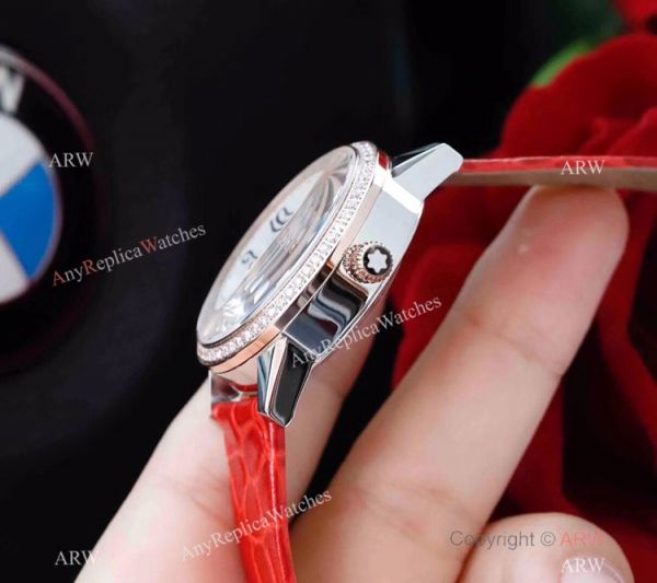 Swiss Mont Blanc Knock Off Boheme Date U0111059 Watch Rose Gold Diamond Swiss Mont Blanc Knock Off Boheme Date U0111059 Watch Rose Gold Diamond