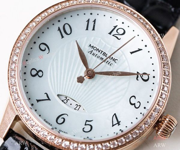 Fake Montblanc Boheme Date Rose Gold Blue MOP Dial Watch Swiss Made Fake Montblanc Boheme Date Rose Gold Blue MOP Dial Watch Swiss Made
