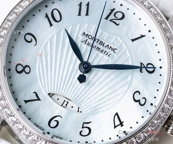 Swiss Montblanc Boheme Date SS Watch 33mm Women Mont Blanc Bracelet Replica Swiss Montblanc Boheme Date SS Watch 33mm Women Mont Blanc Bracelet Replica