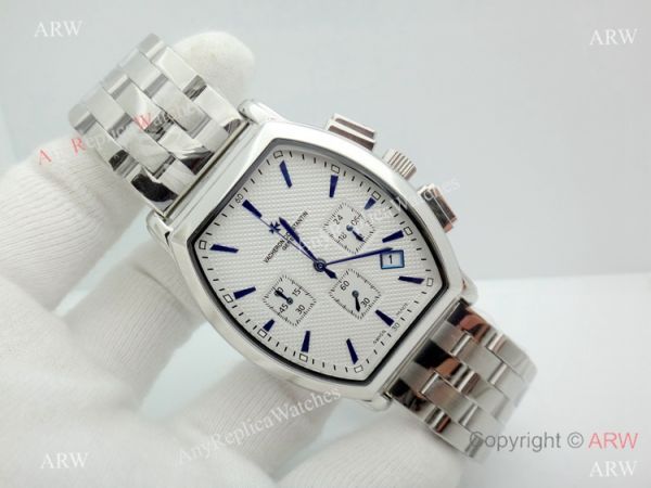 Vacheron Constantin Copy Watch Stainless steel Chronograph Blue Stick Vacheron Constantin Copy Watch Stainless steel Chronograph Blue Stick