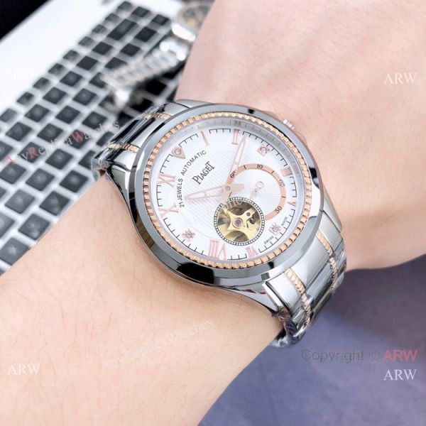 New Replica Piaget Tourbillon Watch 2-Tone Rose Gold Sapphire Glass New Replica Piaget Tourbillon Watch 2-Tone Rose Gold Sapphire Glass