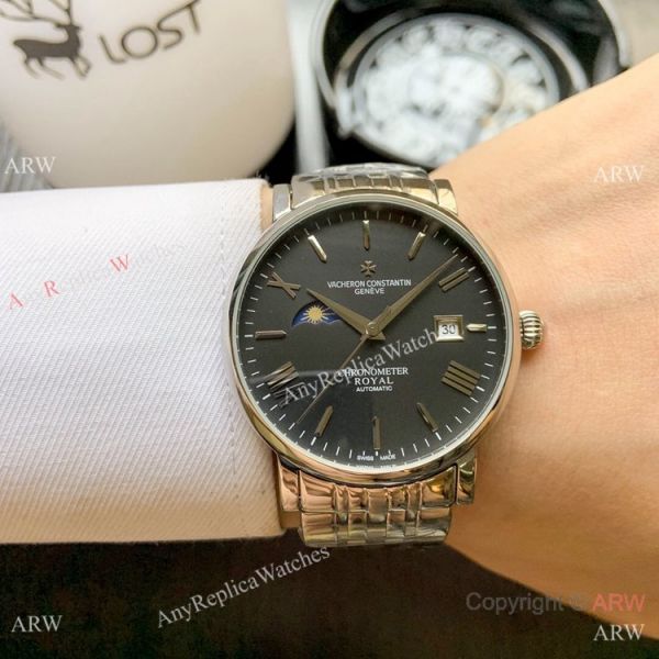 Top Grade Vacheron Constantin Moon phase Watch 2-Tone Rose Gold 40mm Top Grade Vacheron Constantin Moon phase Watch 2-Tone Rose Gold 40mm