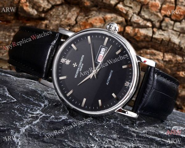 Copy Vacheron Constantin Geneve automatic Watch Stainless Steel Black Face Copy Vacheron Constantin Geneve automatic Watch Stainless Steel Black Face