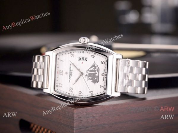High Quality Vacheron Constantin Malte Stainless Steel Black Dial Watch High Quality Vacheron Constantin Malte Stainless Steel Black Dial Watch