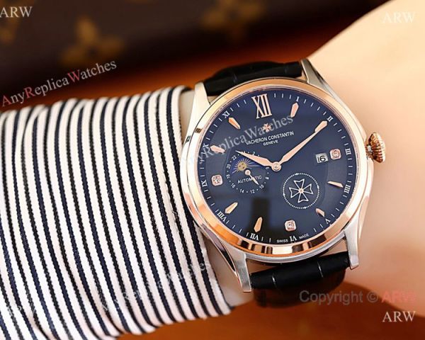 AAA Quality Copy Vacheron Constantin Geneve Watch with Moonphase Dial AAA Quality Copy Vacheron Constantin Geneve Watch with Moonphase Dial