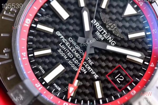 GF Swiss Grade Replica Breitling Avenger II GMT Watch SS Red Rubber Strap GF Swiss Grade Replica Breitling Avenger II GMT Watch SS Red Rubber Strap