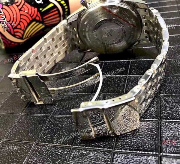 Copy Breitling Navitimer world GMT 45mm Watches Stainless Steel White Face Copy Breitling Navitimer world GMT 45mm Watches Stainless Steel White Face