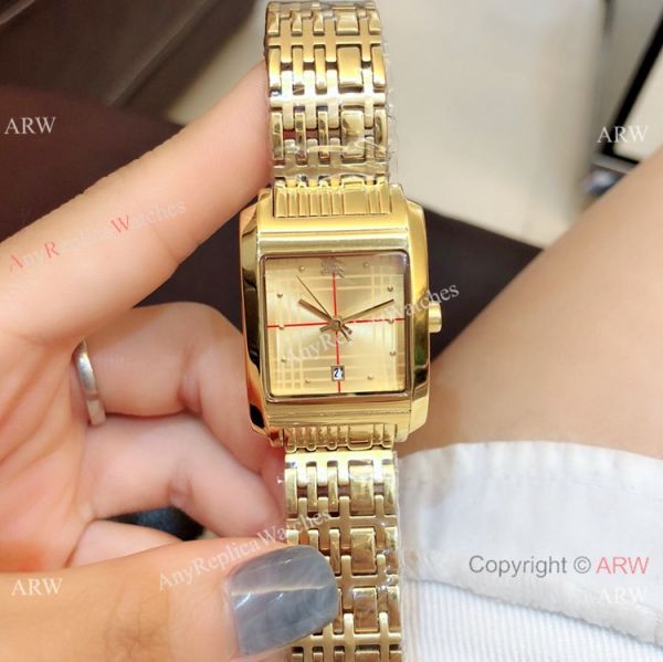 Replica Burberry All Gold Watch 25mm Women Size Quartz Movement Replica Burberry All Gold Watch 25mm Women Size Quartz Movement