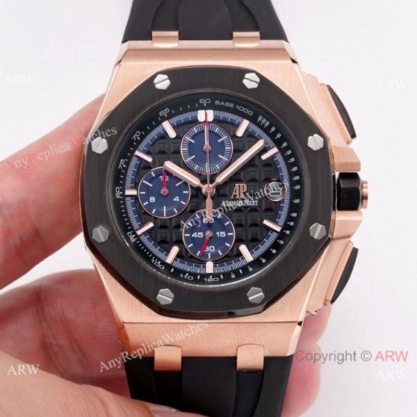 Audemars Piguet Royal Oak offshore Replica Watches SS Blue Sub-dials Audemars Piguet Royal Oak offshore Replica Watches SS Blue Sub-dials